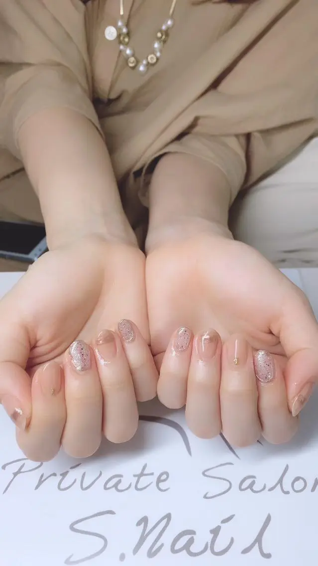 ネイル ハンドネイル 西大分S.Nail 𓏲⋆🪸.⋆⸜🫧のネイルデザイン