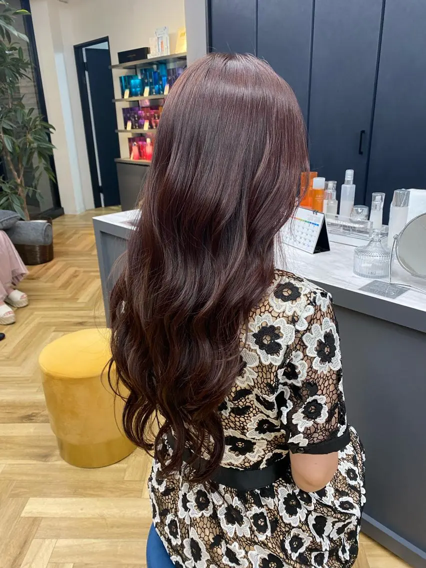 ロング カラー ラベンダーカラー ピンクカラー ピンクラベンダー 🫧ふじたまゆ🫧 レイヤーカット✂︎のヘアスタイル