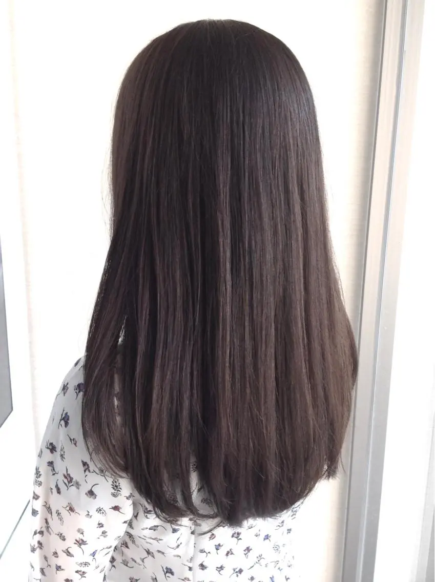 ミディアム カラー 透明感カラー イルミナカラー 髪質改善縮毛矯正 美容師✂️山崎竜二のヘアスタイル