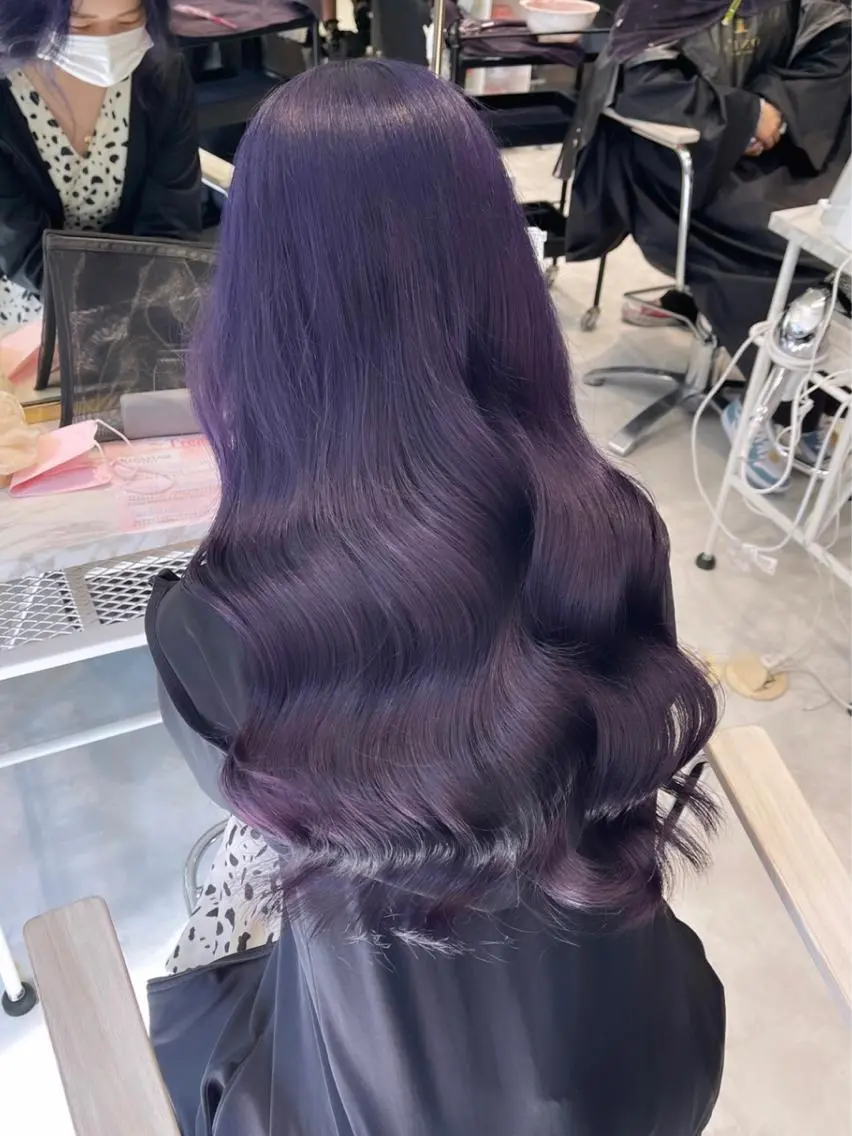 ロング カラー パーマ ヘアアレンジ メンズ キッズ ネイル マツエク・マツパ アイブロウ レイヤー/ダブル カラー/YURINAのヘアスタイル
