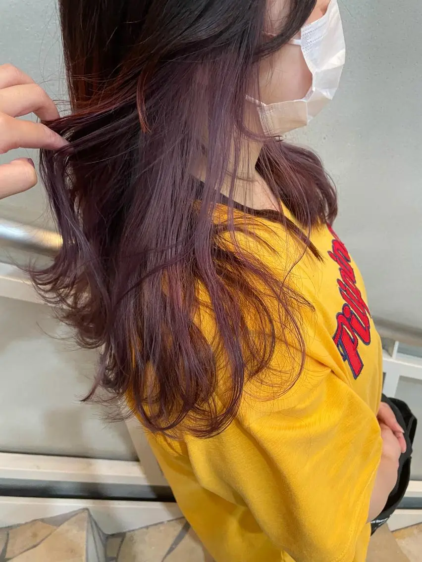 セミロング カラー インナーカラー 沖縄/ヘアアレンジ /ナカノのヘアスタイル