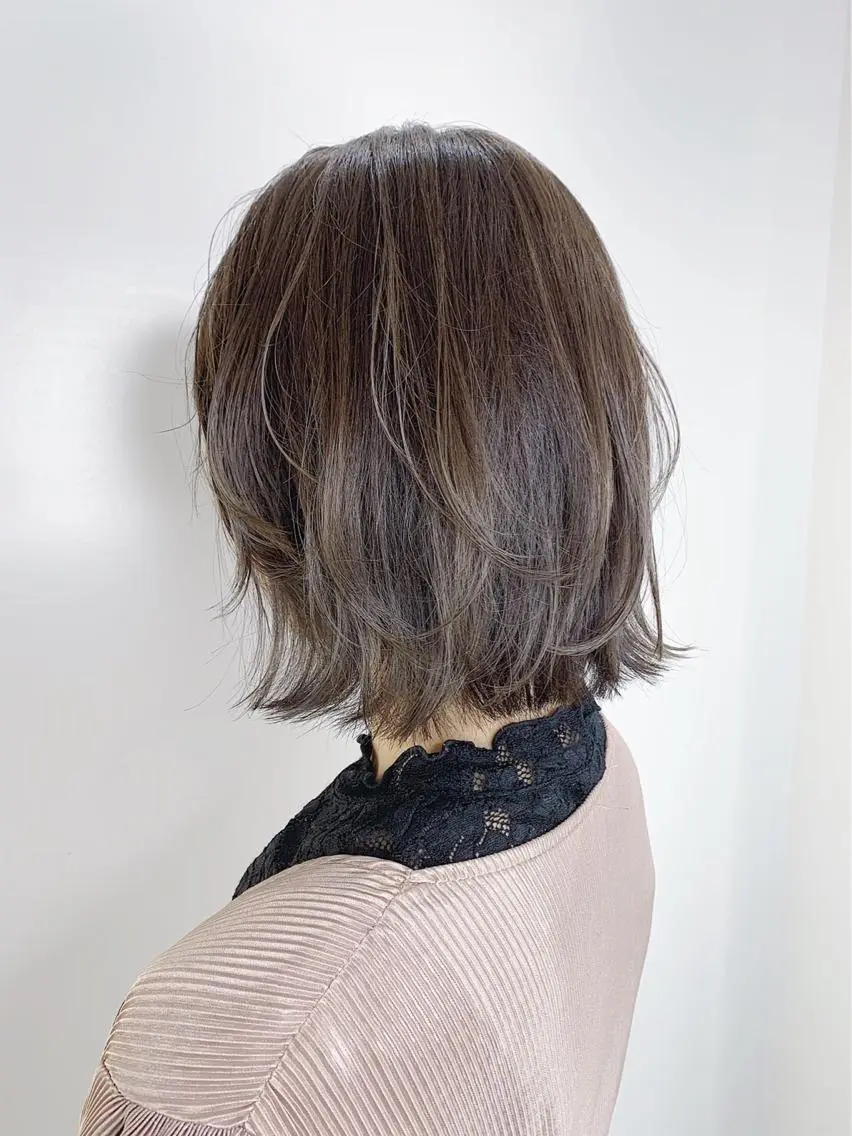 ミディアム カラー ヘアカラー トリートメント ☕️ベージュカラー 内藤光哉☕️のヘアスタイル