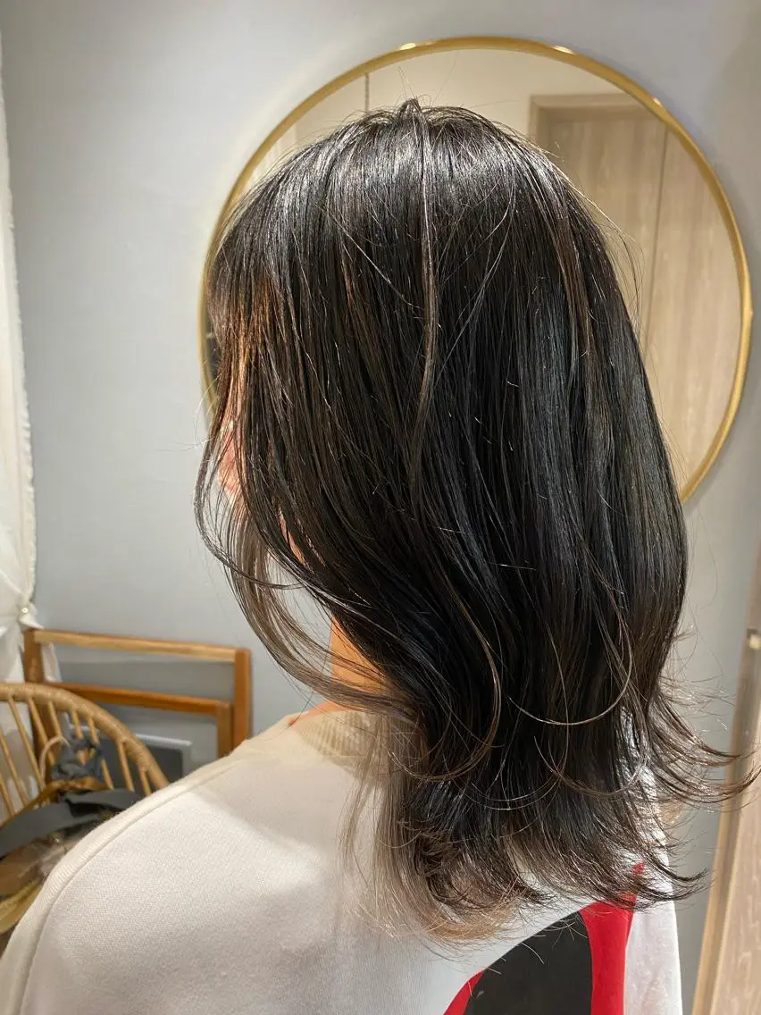 ロング カラー 顔周り/ブリーチなし /縮毛矯正🫧伊勢のヘアスタイル