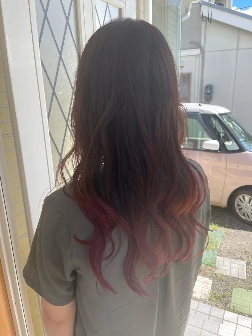 ロング カラー 編み込みエクステ バレイヤージュ ベージュカラー ブリーチ 透明感カラー 髪質改善のプロ✨りな さんのその他イメージ