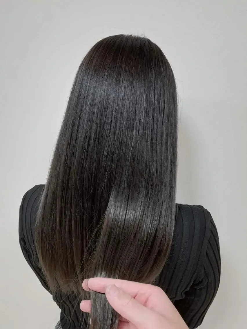 ロング カラー グレージュ 髪質改善特化 サロン✨代表HIROのヘアスタイル