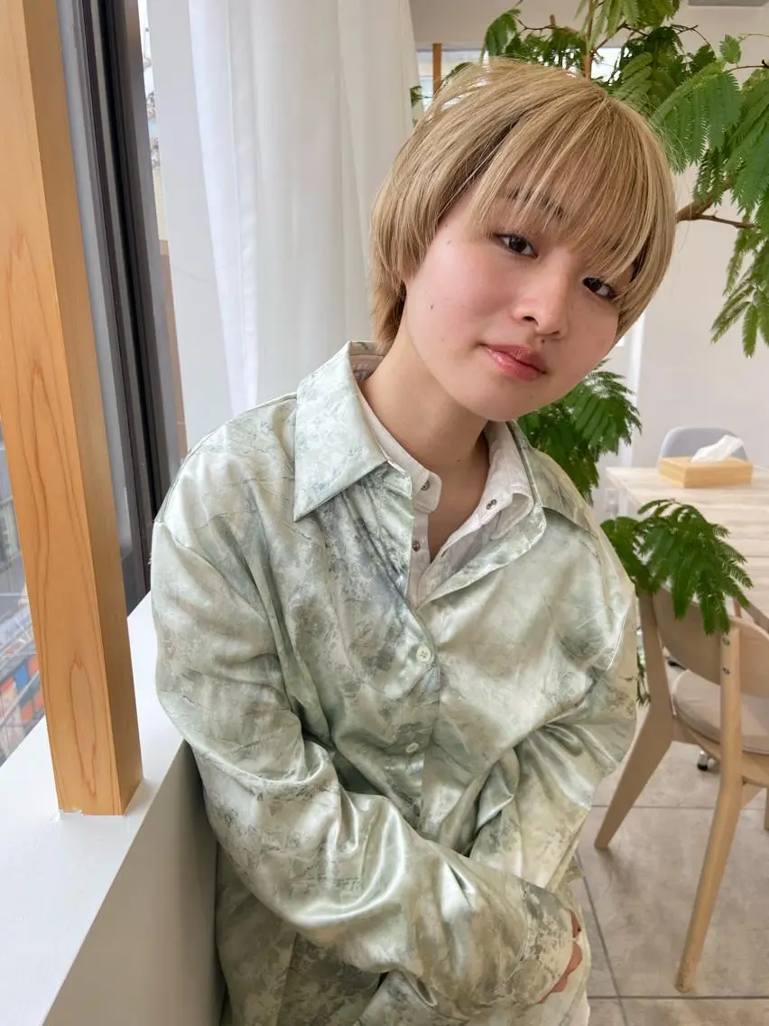ショート ヘアアレンジ カット ヘッドスパ 田中 あやなのヘアスタイル