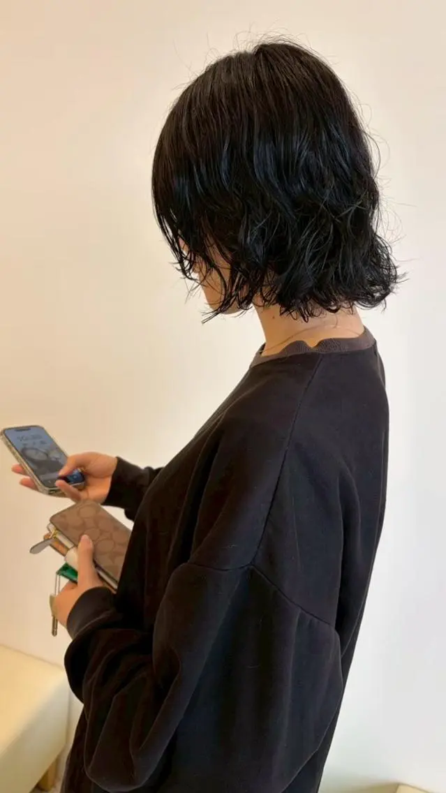 ショート パーマ パーマ特化✨/肥後 有紗のヘアスタイル
