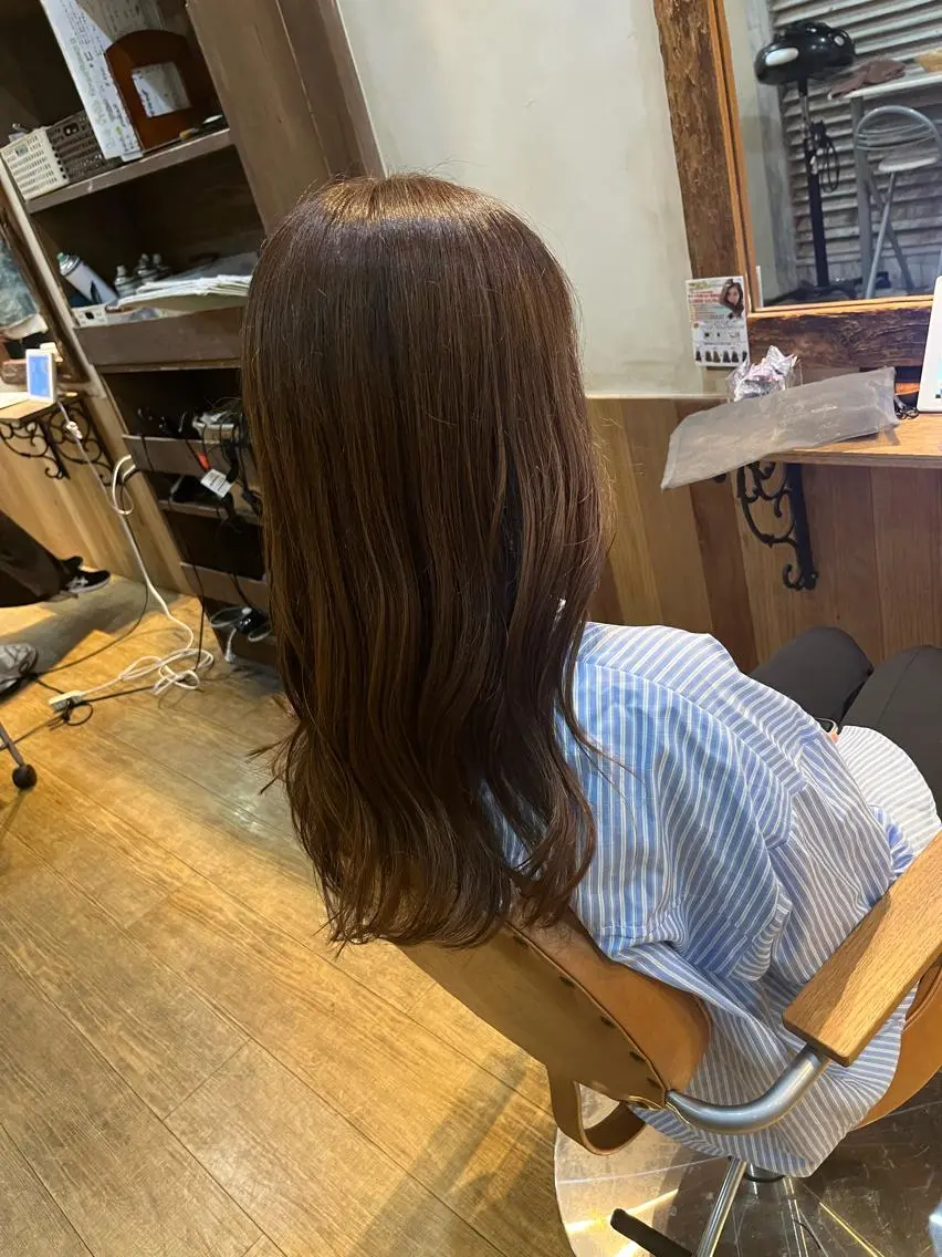 ロング ヘアカラー 田村 優歩のヘアスタイル