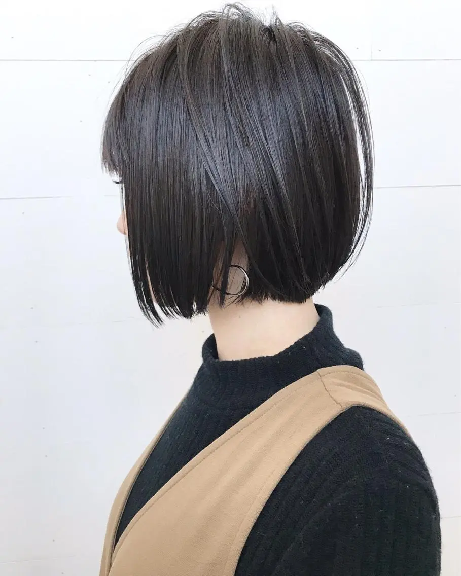 ショート カラー カット 縮毛矯正 トリートメント 中澤 昌美のヘアスタイル