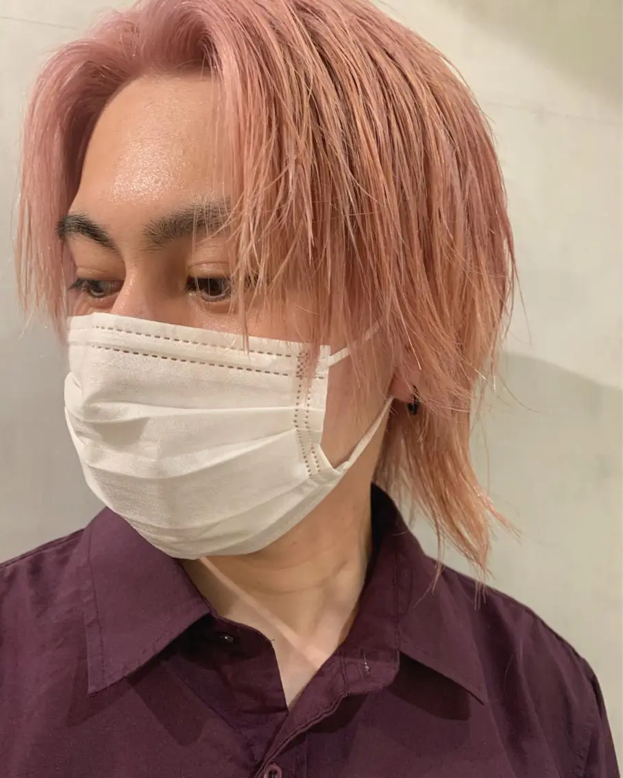 ミディアム カラー メンズ ヘアカラー トリートメント 優作 〜圧倒的信頼〜のヘアスタイル