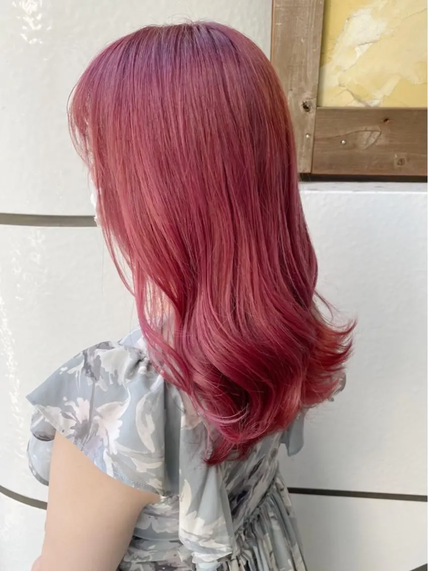 セミロング ハイライト 髪質改善 縮毛矯正 トリートメント ✂︎マンツーマン施術 ａｙｅ✂︎のヘアスタイル