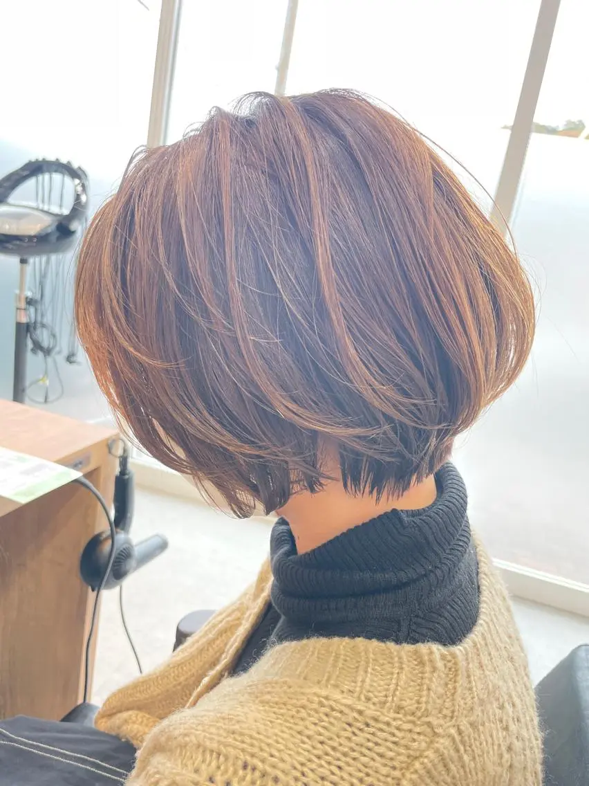 ショート カラー ショートボブ ボブ ショートヘア カット ヘアカラー トリートメント 林 良治のヘアスタイル