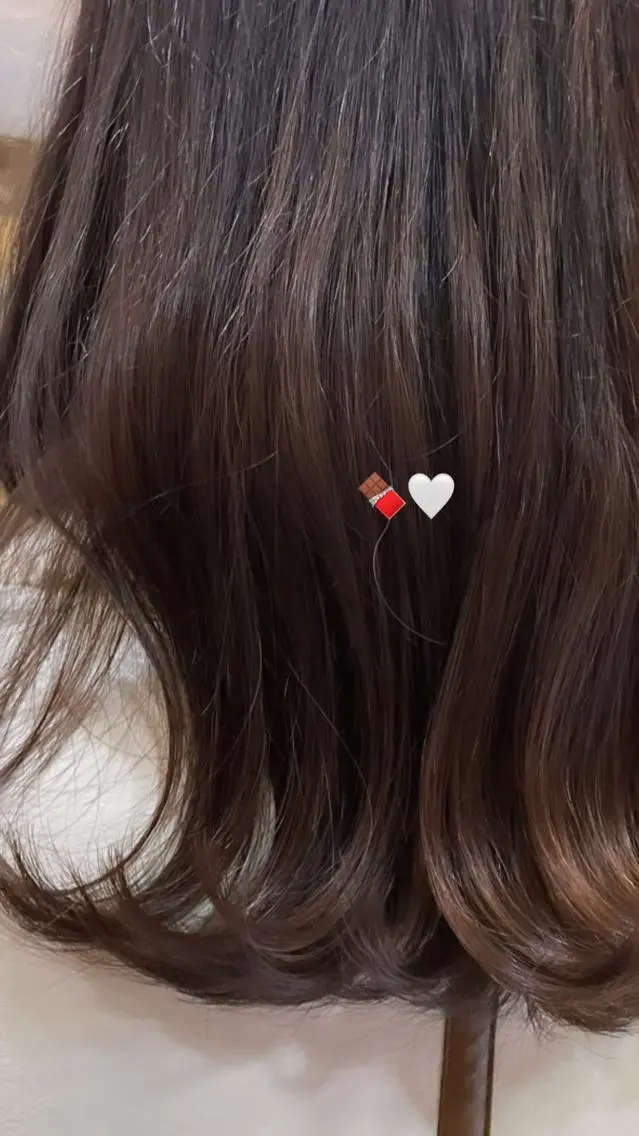 セミロング カラー ヘアアレンジ 髙塚碧🇰🇷 韓国ヘア🎗️のヘアスタイル