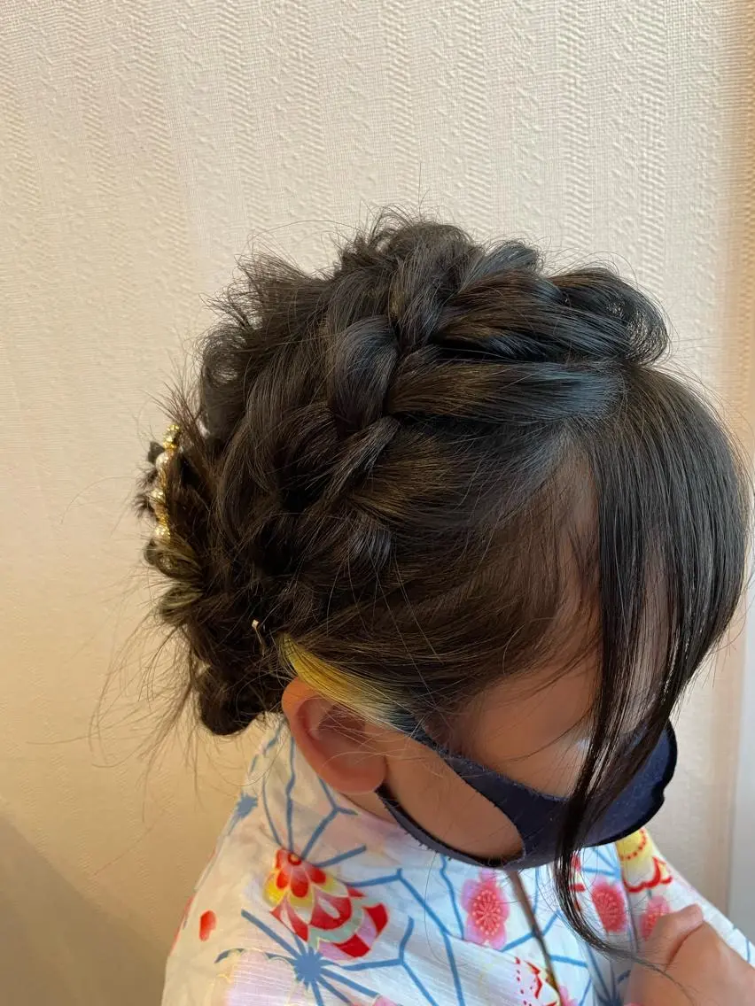 ヘアアレンジ キッズ miho 🌼🌼🌼のヘアスタイル