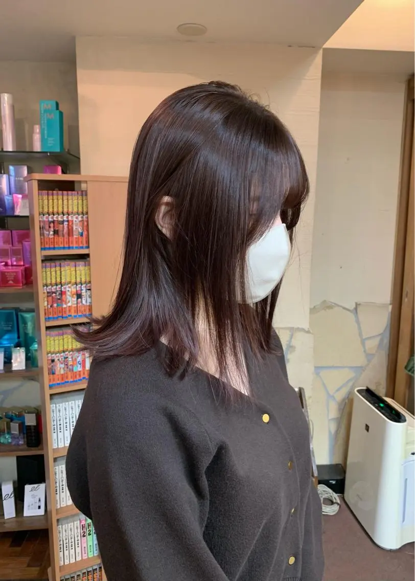 ミディアム カラー ベージュカラー ラベンダーカラー ラベンダーベージュ カット ヘアカラー トリートメント 矢野 晃平のヘアスタイル