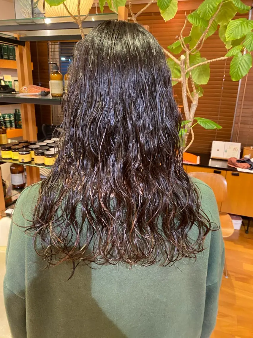 ロング パーマ ヘアアレンジ Miyu/透明感 カラー/レイヤーのヘアスタイル