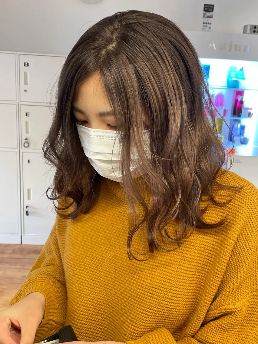 カラー ベージュカラー ミルクティーベージュ 堀田 将輝のヘアスタイル