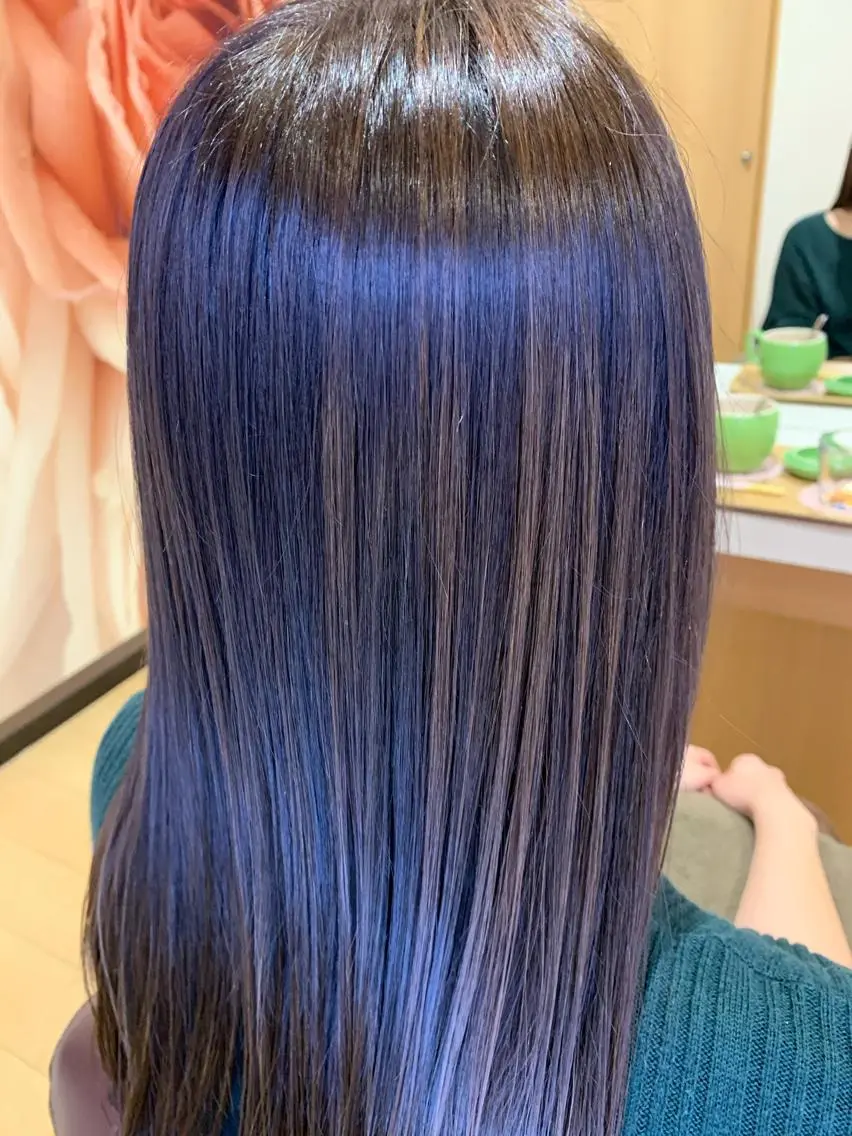 ロング アッシュ ハイライト レイヤーカット ショート NAOKIのヘアスタイル
