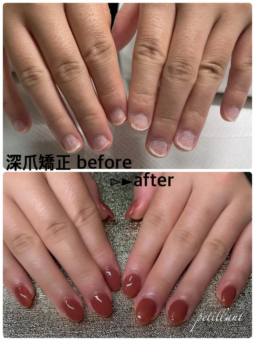 ネイル ハンドネイル ハンドケア nail salon petillantのネイルデザイン