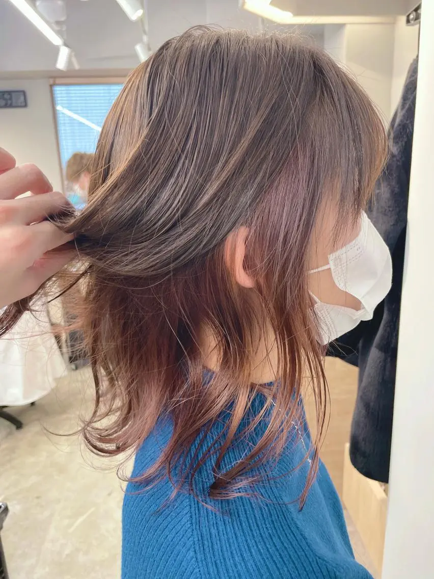 ミディアム SAEKI【ior 】北千住店ブリーチのヘアスタイル
