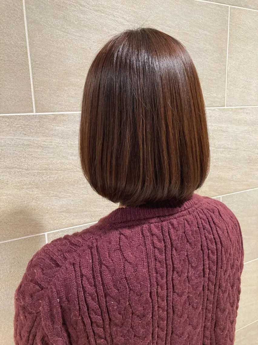 ミディアム 宮原 佳苗のヘアスタイル
