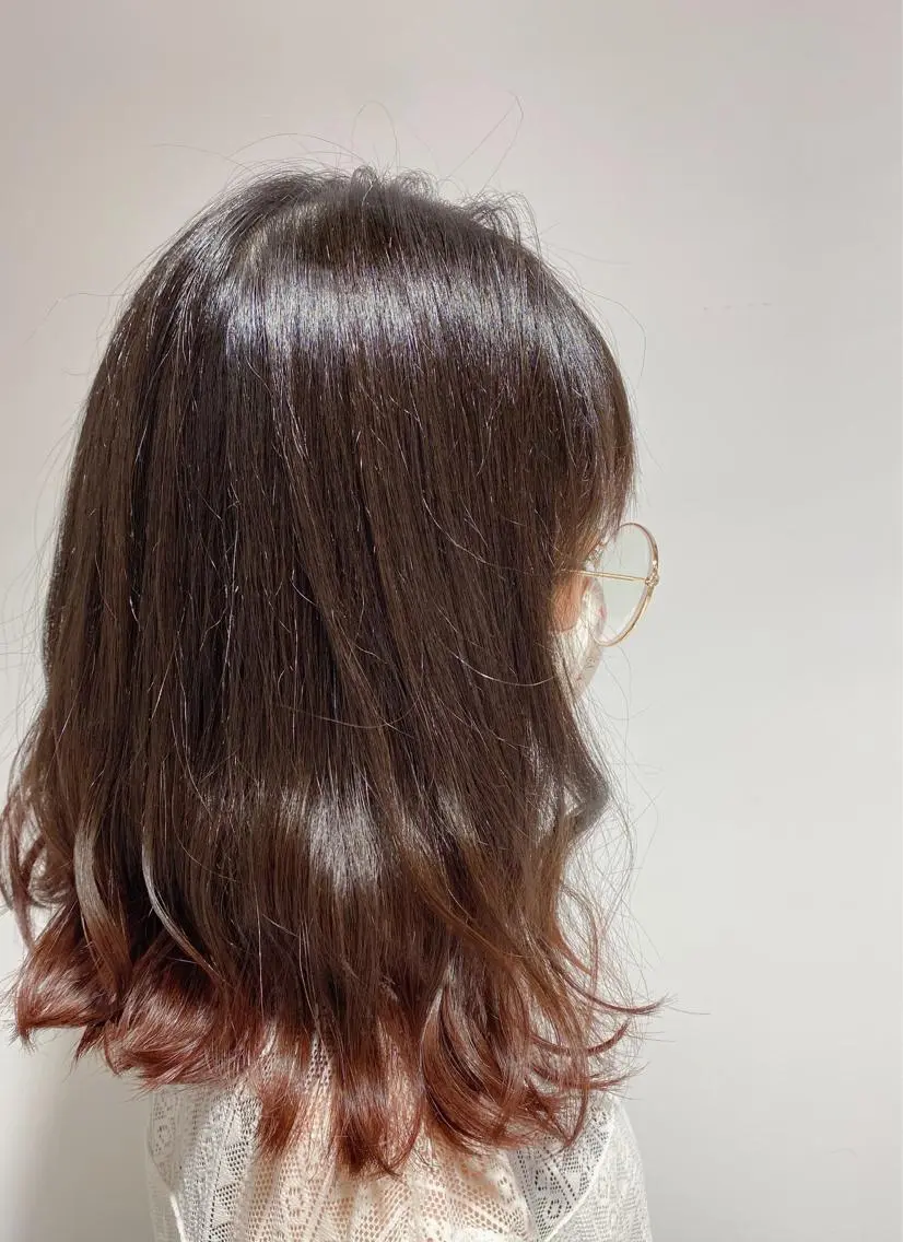 ミディアム ヘアカラー 小谷野 真優のヘアスタイル