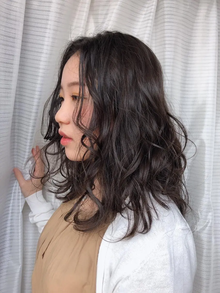 セミロング ヘアアレンジ その他 【ピンク/韓国ヘア/ ヘアセット】亜海のヘアスタイル