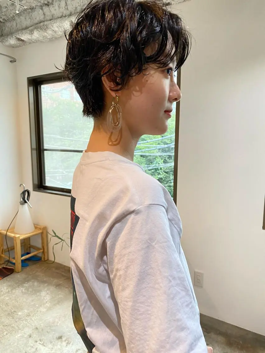 ショート パーマ カット パーマ トリートメント Hayashi Shioriのヘアスタイル