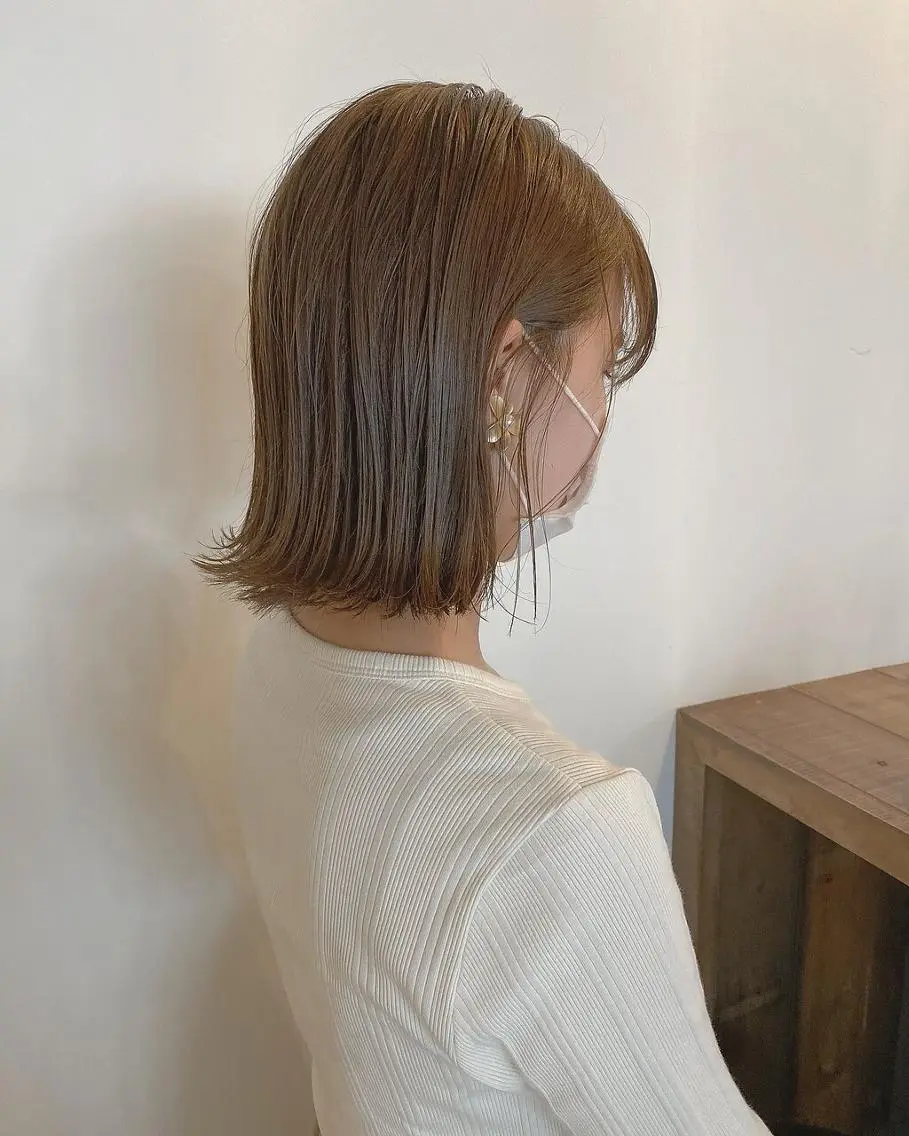 ミディアム カラー 透明感カラー loty shionのヘアスタイル