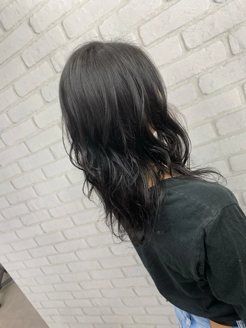 ミディアム カラー ブリーチカラー🫧 森　凪沙のヘアスタイル