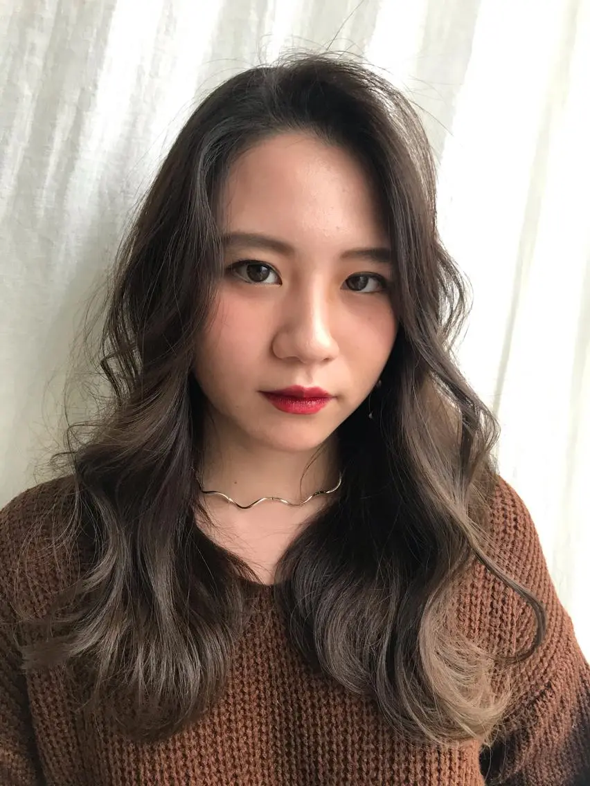 ロング カラー ヘアアレンジ 烏丸韓国ヘア🇰🇷 ayaka🎀のヘアスタイル