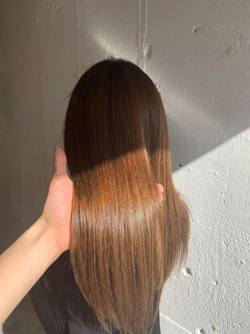 ロング カラー ベージュカラー ブラウンカラー ブラウンベージュ カット トリートメント 💛丁寧さNo.🥇 🧸片山智裕💛のヘアスタイル