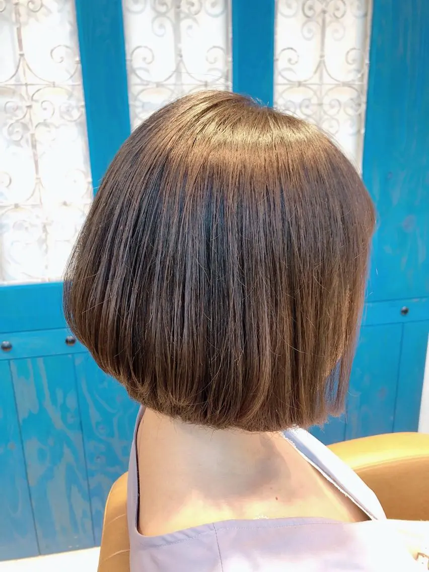 ショート ボブ カット ヘアカラー トリートメント 代表山口ひな 髪質改善のプロのヘアスタイル