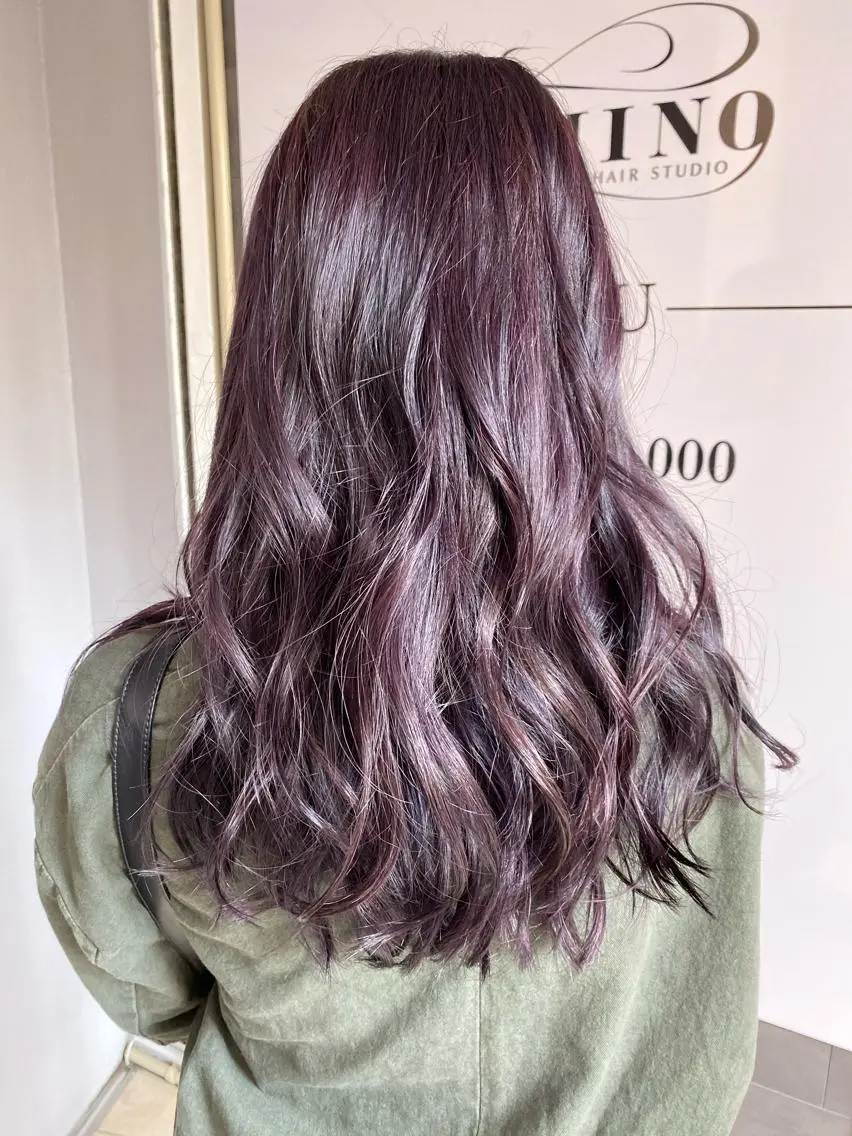 ロング カラー ヘアアレンジ 【艶髪×韓国風】 毛流れ職人 RYOのヘアスタイル