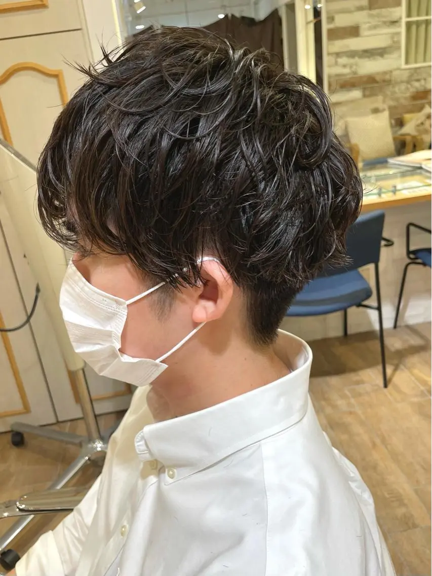 パーマ メンズ メンズパーマ ✨カラー支持No.1 🧸ワキ カナコ🧸のヘアスタイル