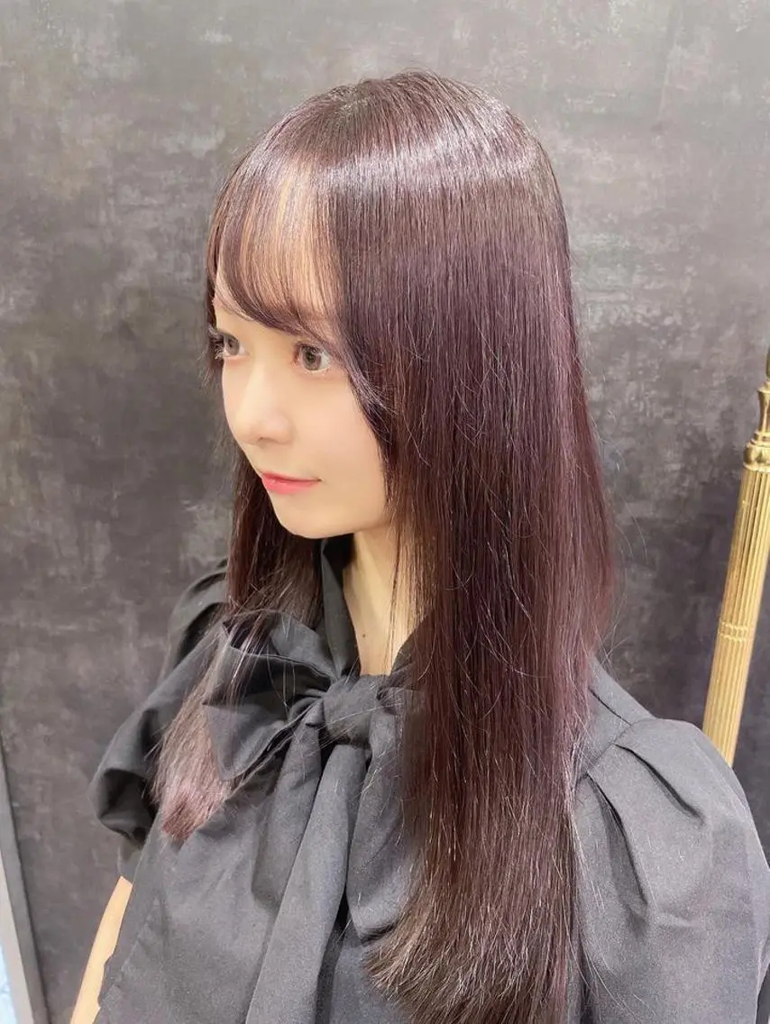 ロング カラー 髪質改善 トリートメント Hina/縮毛矯正/ 髪質改善/艶カラーのヘアスタイル