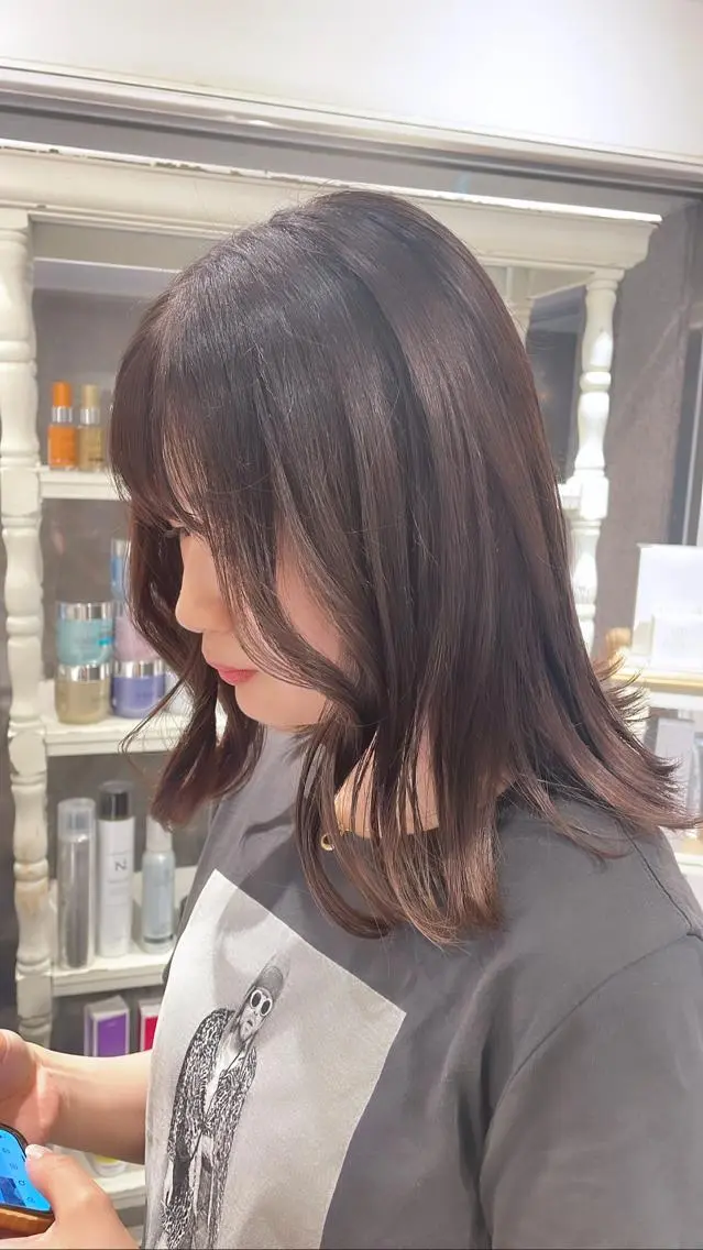 ミディアム カラー ブラウンカラー チョコレートブラウン CreBiA🎀 ayaのマツエク・マツパデザイン
