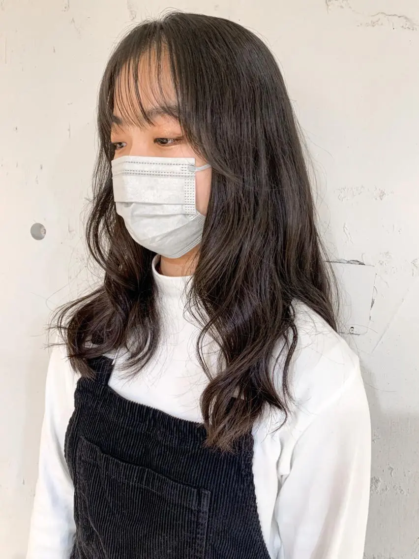 セミロング パーマ ヘアアレンジ セミロングパーマ yuka .のヘアスタイル