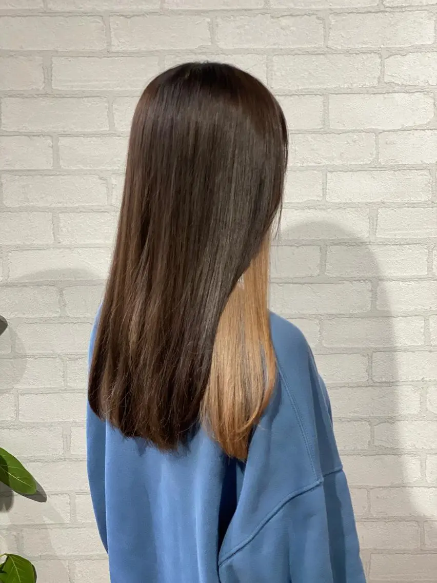 ロング カラー アッシュ アッシュブラウン ベージュカラー ブラウンカラー インナーカラー カット ヘアカラー ✨ハイトーン カラー福岡拓也✨のヘアスタイル