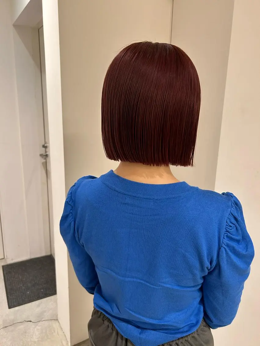 ショート カラー ブラウンカラー ピンクカラー ピンクブラウン 、 、のヘアスタイル