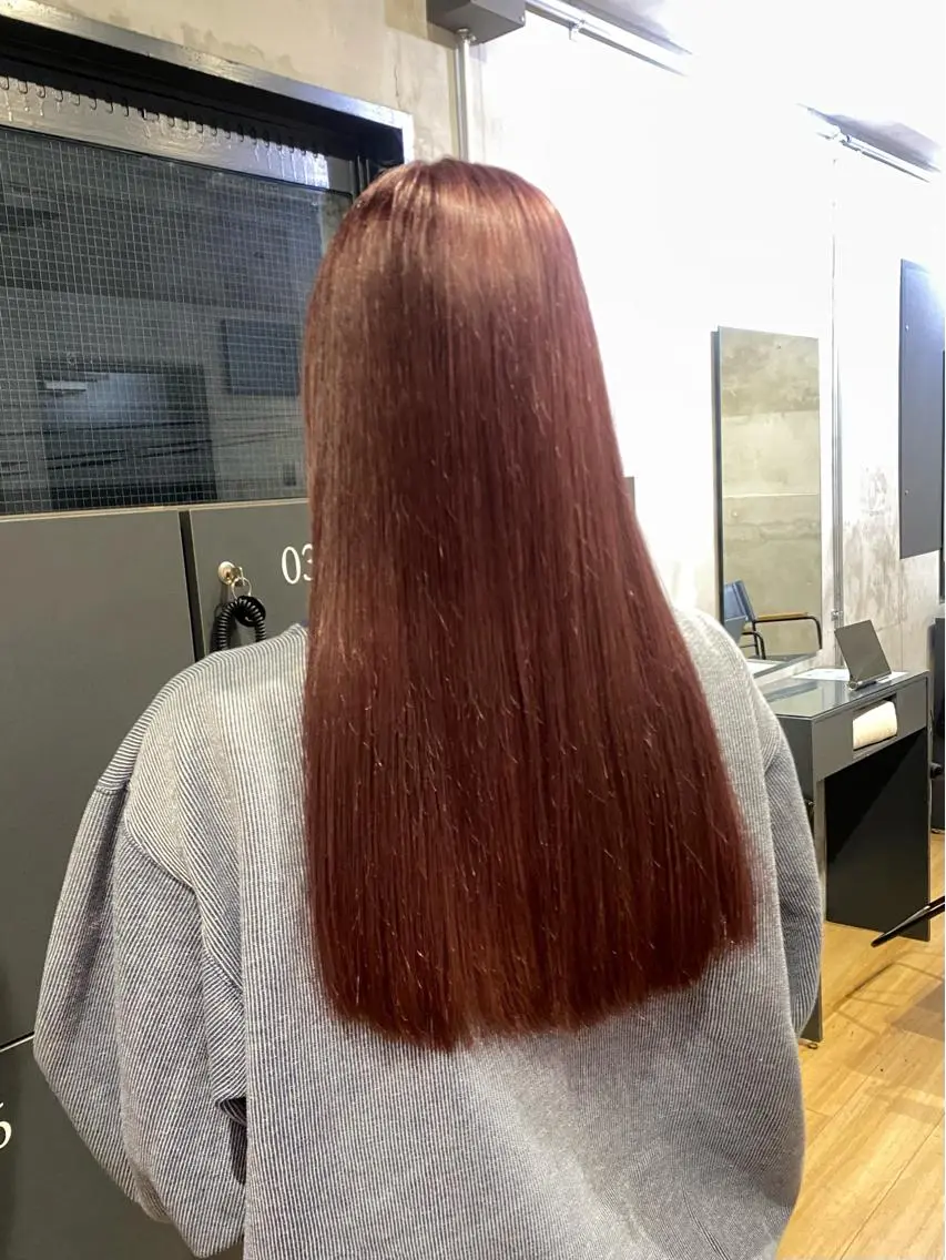 ロング カラー ブラウンカラー ピンクカラー ピンクブラウン レイヤー特化🪽 yuka【高円寺】のヘアスタイル