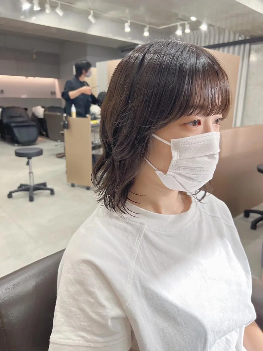 パーマ カット パーマ トリートメント ボブパーマコテ巻き風 パーマNo1深江秀平のヘアスタイル