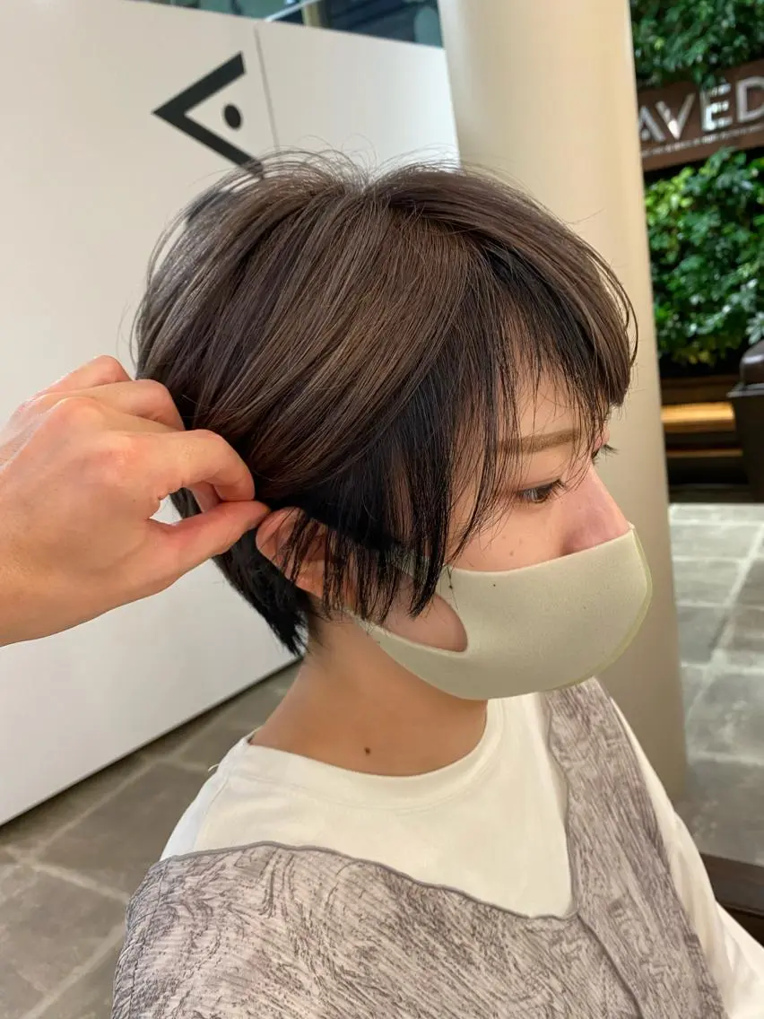 ショート ツートーンカラー 金丸 弘大✨のヘアスタイル
