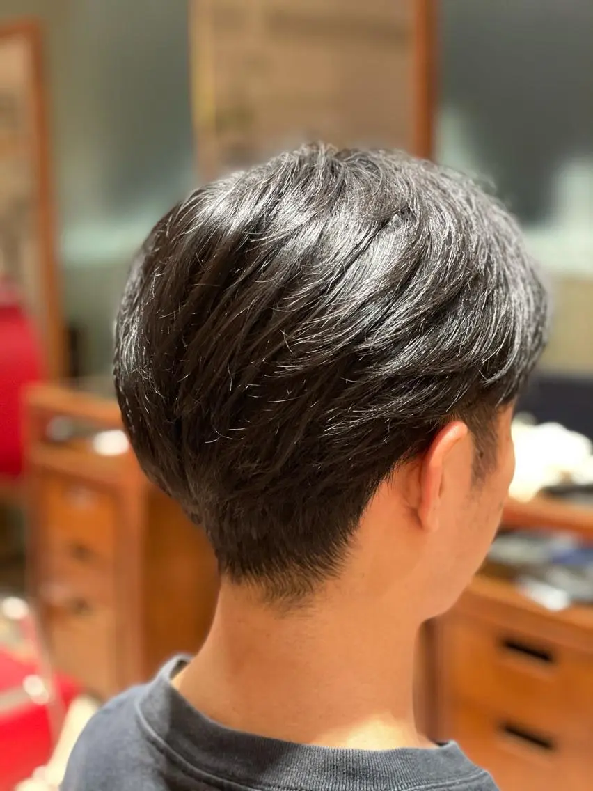 ショート メンズ カット レオン澄川 齊藤のヘアスタイル