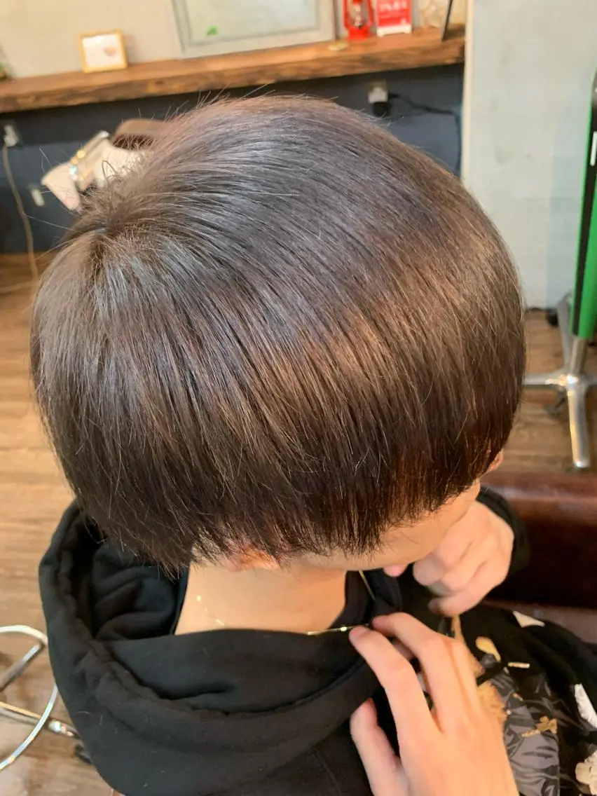 ミディアム ヘアカラー トリートメント ヘアセット ✨上村 潤平✨メンズヘア✨のヘアスタイル