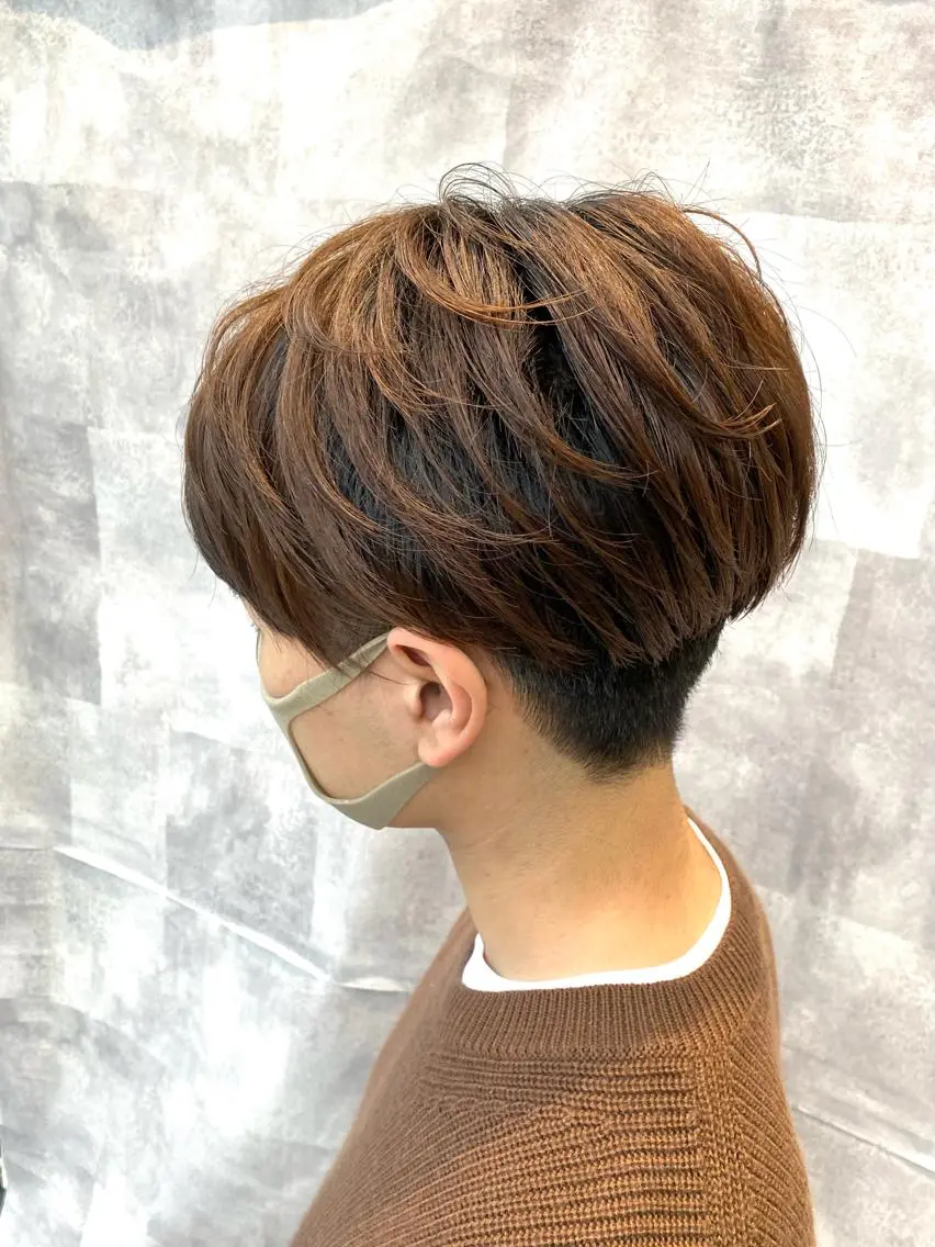 ショート メンズ カット 【𝐀𝐬𝐡大森】 石崎竜祐のヘアスタイル