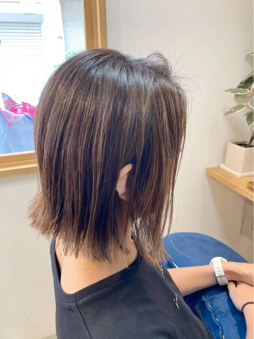 カラー ベージュカラー ハイライトカラー カット ヘアカラー トリートメント 【女性指名No.1】 西口直子のヘアスタイル
