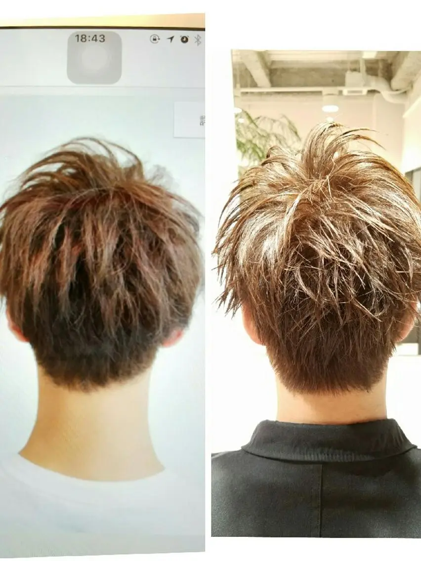 ショート メンズ 田中 光のヘアスタイル