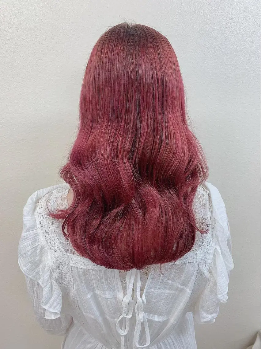 セミロング カット ヘアカラー 顔周りレイヤー/新宿 /モテ艶カラー/航介のヘアスタイル