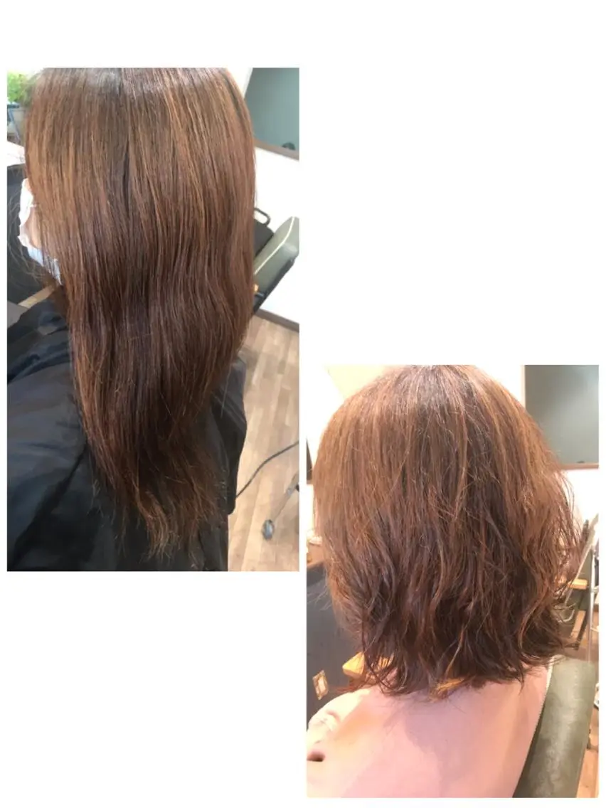 ミディアム カラー パーマ Ray hair 春日部のヘアスタイル